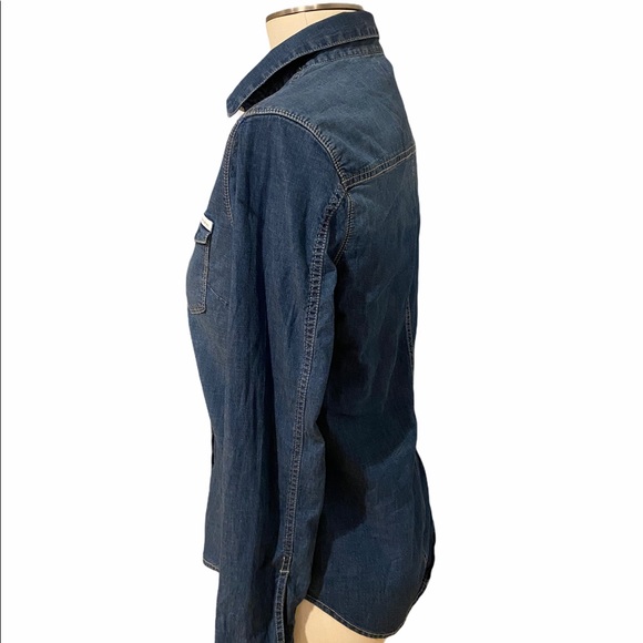 Calvin Klein Vintage Snap Denim Jean Chambray - Picture 5 of 10